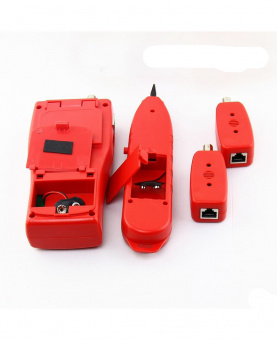 картинка Цифровой кабельный тестер - трассоискатель NF-388 (RJ-45, RJ-11, BNC, USB), 8 адаптеров, измерение длины кабеля до обрыва от интернет магазина Radiovip