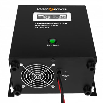 картинка ИБП Logicpower LPA-W-PSW-500VA(350Вт)2A/5A/10A с правильной синусоидой 12В от интернет магазина Radiovip