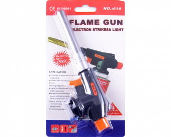 картинка Горелка для газового баллона с пьезоподжигом Flame Gun №610 от интернет магазина Radiovip