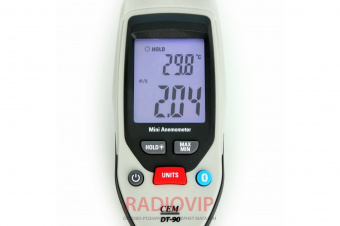 картинка DT90 термоанемометр, C.E.M., от 0,4 до 25 м/с, от -10 до 60ºC, Bluetooth от интернет магазина Radiovip