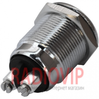 картинка Кнопка антивандальная PBS-28B-3 без фиксации OFF-(ON), 2pin, 2А 250V от интернет магазина Radiovip