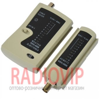 картинка Кабельный тестер витой пары NSHL468B+BNC от интернет магазина Radiovip