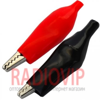 картинка Зажим тестерный большой  чёрный от интернет магазина Radiovip