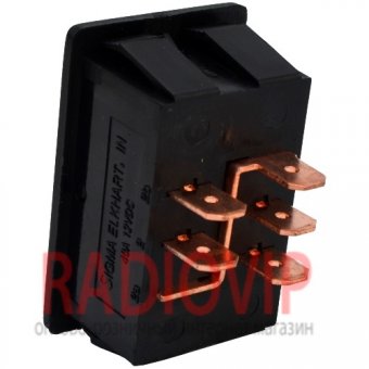 картинка Переключатель cтеклоподъёмника ASW-27, 5pin, 12V, 40А от интернет магазина Radiovip