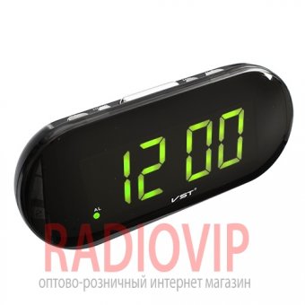 Часы сетевые 717-4 салатовые
