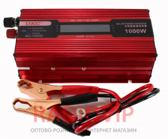 картинка Инвертор 12-220 KC-1000D 1000W с LCD дисплеем от интернет магазина Radiovip