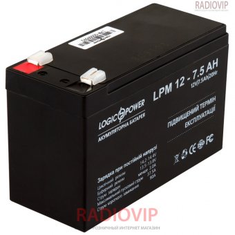 картинка Аккумулятор LPM 12 - 7,5 AH от интернет магазина Radiovip