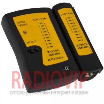 картинка Kабельный тестер витой пары + USB от интернет магазина Radiovip
