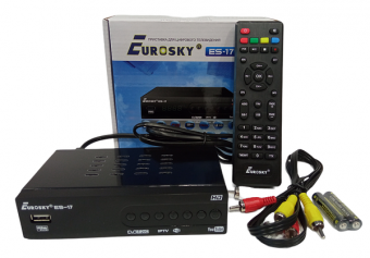 картинка Тюнер цифровой Eurosky ES-17 (формат DVB - T2) от интернет магазина Radiovip