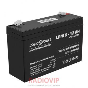 картинка Аккумулятор AGM LPM 6-12 AH от интернет магазина Radiovip