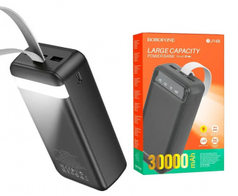 картинка Power Bank 30000 mAh — Borofone BJ14B — Black от интернет магазина Radiovip