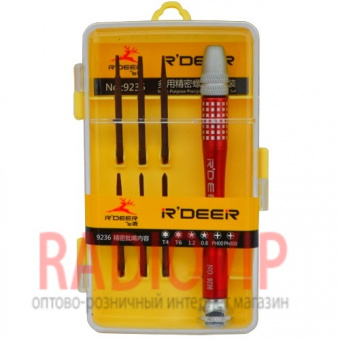 картинка Набор прецизионных отверток R'Deer 9236 (6шт.) от интернет магазина Radiovip