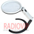 картинка Лупа-лампа с LED подсветкой, 1.8 увеличение, диаметр-138мм, Magnifier 3B-1D (220V) от интернет магазина Radiovip
