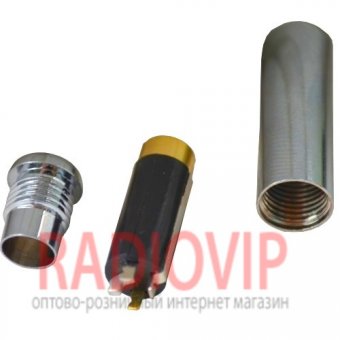 картинка Гнездо 3,5мм 4C под шнур металл. корпус, серебристый от интернет магазина Radiovip