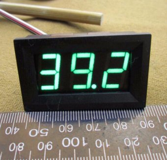 картинка Вольтметр V27DC-D 0-100 В(зеленые цифры) от интернет магазина Radiovip