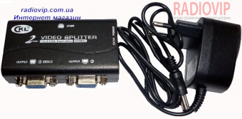 картинка Разветвитель VGA 1=>2 VGA-SP 102P 250MHz X2 от интернет магазина Radiovip
