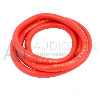 картинка Кабель питания силиконовый 6AWG, 1Cх16мм2, гибкий, 1м от интернет магазина Radiovip