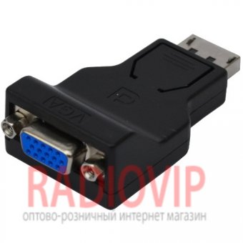 картинка Переходник шт.Display Port- гн.VGA, блистер от интернет магазина Radiovip