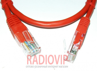 картинка Патч-корд Lp UTP ,RJ45,кат.5Е,0,5м(красный) от интернет магазина Radiovip