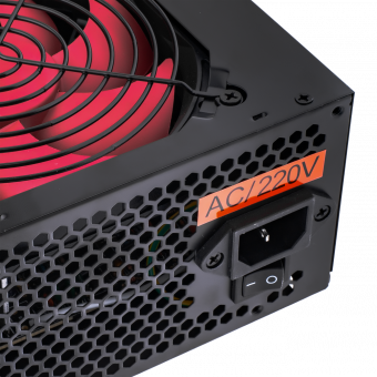 картинка Блок питания ATX-500W, 12см, BLACK от интернет магазина Radiovip