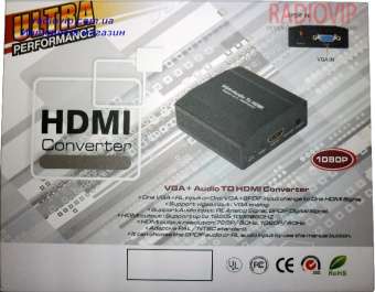 картинка Конвертор VGA в HDMI (VGA-HDmm) от интернет магазина Radiovip