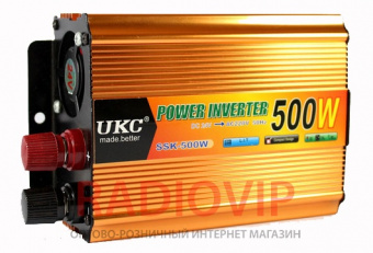 картинка Инвертор 24-220  UKC SSK-500 500W от интернет магазина Radiovip