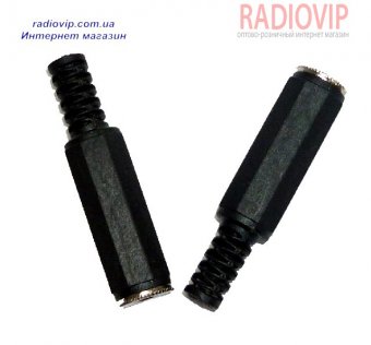 картинка Гнездо 3,5 стерео,  корпус пластик, кабельное от интернет магазина Radiovip