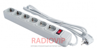 картинка Сетевой фильтр LogicPower LP-X6 3 м 6 розеток Grey от интернет магазина Radiovip