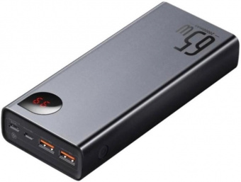 картинка Power Bank 20000 mAh 65W — Baseus (PPIMDA-D) Adaman Metal Digital Display Quick Charge(With Simple Series Charging Cable USB to Type-C 3A 0.3m B от интернет магазина Radiovip