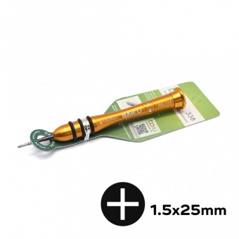 картинка Отвертка BAKKU BK-338 1.5x25mm от интернет магазина Radiovip