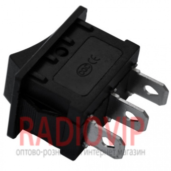 картинка Перекл. клавишн. 3pin без подсв.ON-ON 6A чёрный от интернет магазина Radiovip