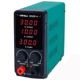 картинка Лабораторный блок питания YIHUA 3010D-III, 30В, 10А от интернет магазина Radiovip