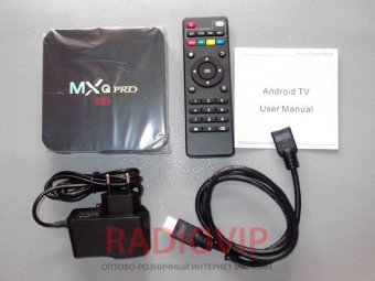 картинка Приставка смарт MX PRO Q 4K TV BOX Internet TV от интернет магазина Radiovip