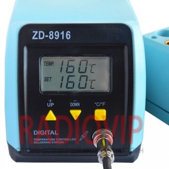 картинка Паяльная станция цифровая ZD-8916, 60W, 160-480°C от интернет магазина Radiovip