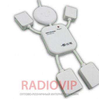 картинка Хаб USB 2.0 4 порта (человечек) от интернет магазина Radiovip