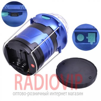 картинка Фонарь кемпинг + лазер диско DR-666 от интернет магазина Radiovip