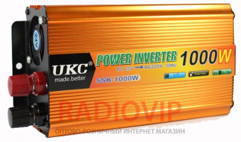 картинка Инвертор 24-220 UKC SSK-1000 1000W от интернет магазина Radiovip