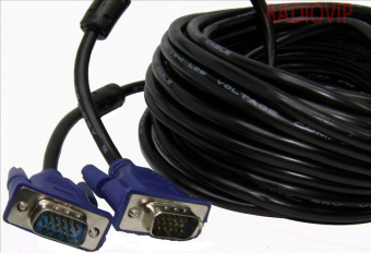картинка ШНУР  VGA--VGA  10m (черн) от интернет магазина Radiovip