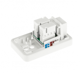 картинка Розетка Logicpower (LP-112) 1-порт.RJ-45.кат.5е UTP от интернет магазина Radiovip