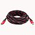 картинка Шнур HDMI (шт.- шт.) Vers.-1,4, gold, фильтр+ сетка, 5м, чёрно-красный от интернет магазина Radiovip