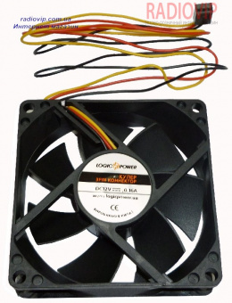 картинка Вентилятор корпусной LogicPower F12NB 120MM, 3pin (питание), цвет-черн от интернет магазина Radiovip