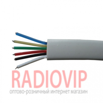 картинка Кабель телеф.6ж (7х0,12мм), белый, 100м. от интернет магазина Radiovip
