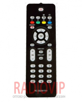 картинка Пульт PHILIPS  TV RC-2023617 Ambilight LCD как ориг(мал.черн) от интернет магазина Radiovip