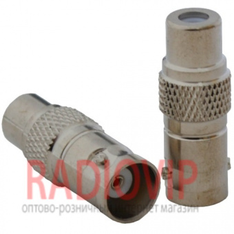 картинка Переходник гн.BNC- гн.RCA, латунь от интернет магазина Radiovip