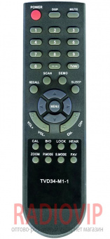 картинка Пульт SATURN/WEST/DIGITAL/ELECTRON  TVD34-M1-1 (корп GLOBO 7010) от интернет магазина Radiovip