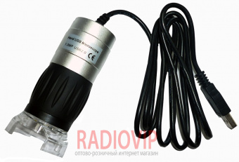 картинка Портативный USB микроскоп цифровой MDA1300 1/4” 1X---40X,200x 1.3MPx от интернет магазина Radiovip