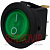 картинка Переключатель круглый с подсв. MIRS-101-8C ON-OFF, 3pin, 6,5A, 220V, зелёный от интернет магазина Radiovip