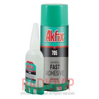 картинка Клей Akfix 705 (без ускорителя) от интернет магазина Radiovip