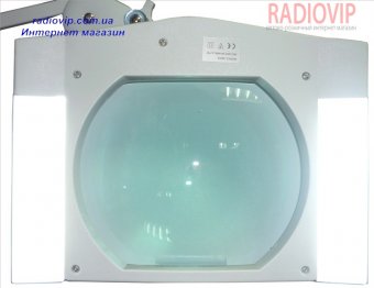 картинка Лупа-лампа с LED подсветкой на струбцине, прямоуг., 5Х, диам-190х157мм от интернет магазина Radiovip