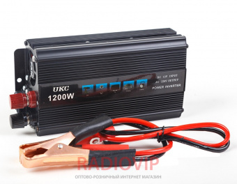 картинка Инвертор 12-220  UKC SSK-1200 1200W от интернет магазина Radiovip